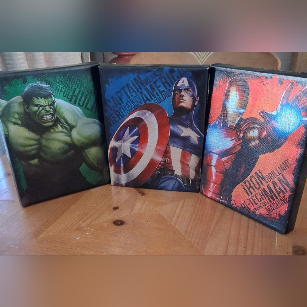 RARE LOT 3 Marvel Avengers - Hulk, Iron Man, Captain America